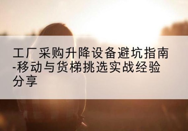 修武移动式升降机怎么选-工厂采购升降设备避坑指南-移动与货梯挑选实战经验分享